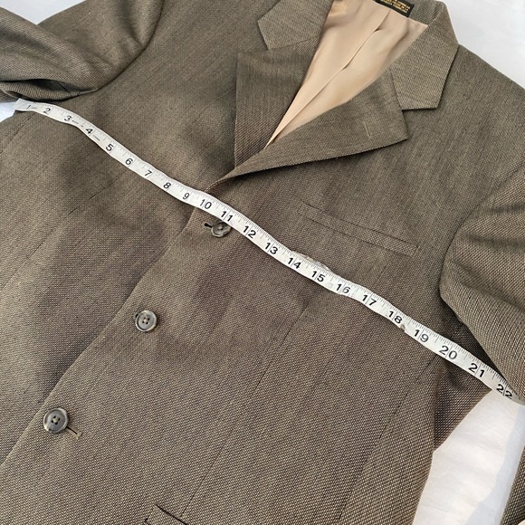 J. Ferrar 3 button suit coat and slacks 34x30 - Picture 13 of 15